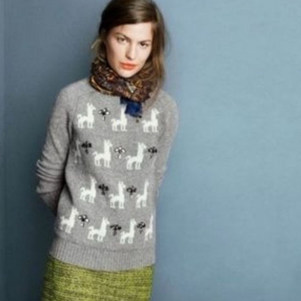 J. Crew Llama Sweater